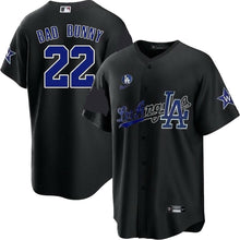Load image into Gallery viewer, MLB ALL-STAR BAD BUNNY JERSEY (BLUE &amp; BLACK COLOR)
